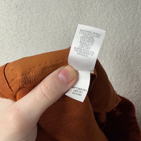 J. Jill Women's Cropped Pants in Rust Orange - Picture 9 of 10